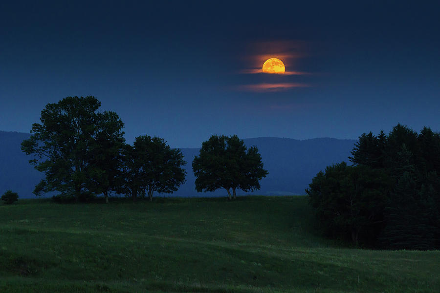 Landscape Photograph - Solstice Full Moon by Tim Kirchoff