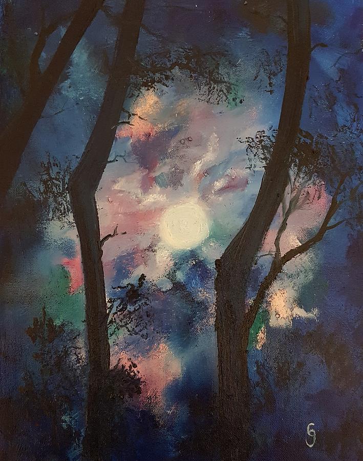 Solstice Moonshine        109 Painting by Cheryl Nancy Ann Gordon
