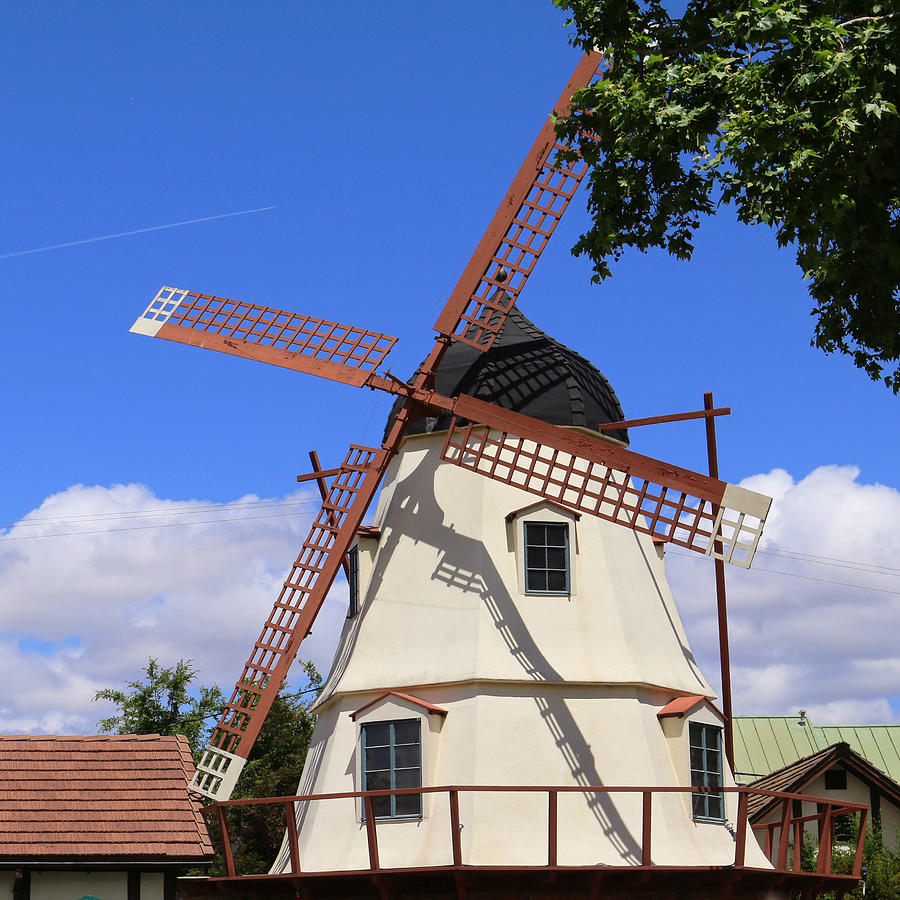 Solvang Mission Drive Windmill Photograph by Art Block Collections
