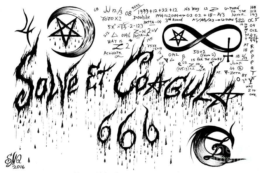Solve et Coagula Drawing by Sofia Metal Queen