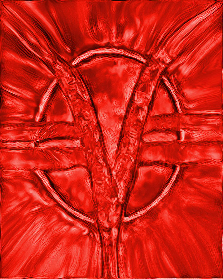 Som Symbol -red Light Digital Art by Artistic Mystic