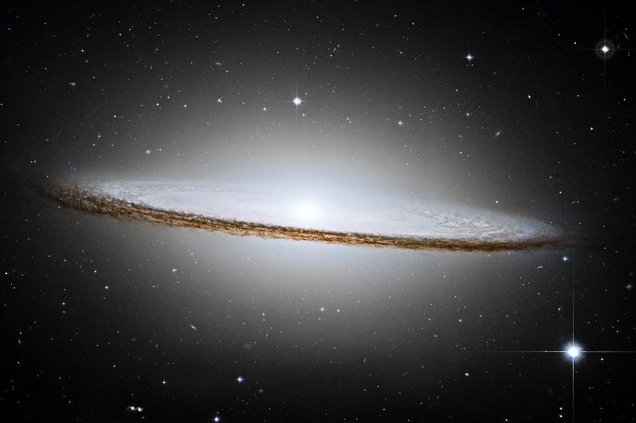 Nature Photograph - Sombrero Galaxy M104 in constellation Virgo, elements of this image furnished by NASA by Lukasz Szczepanski