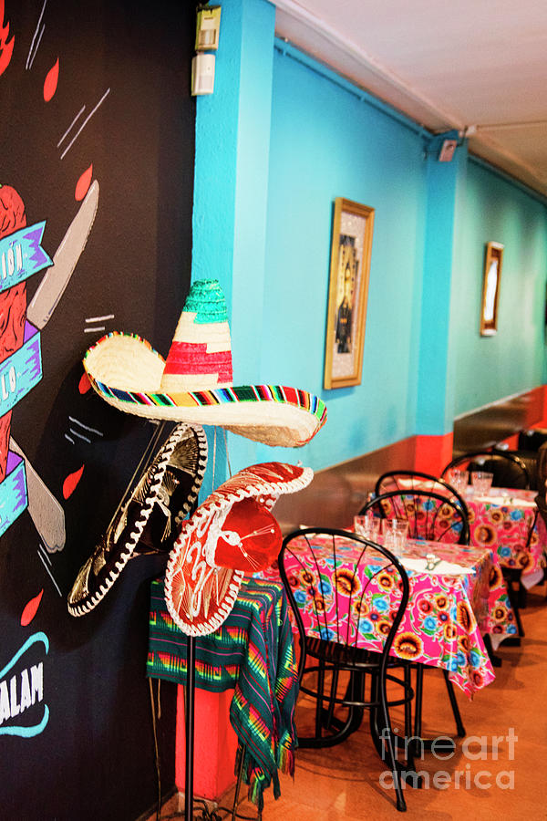 Sombrero Mexican Restaurant Spain Photograph by Chuck Kuhn
