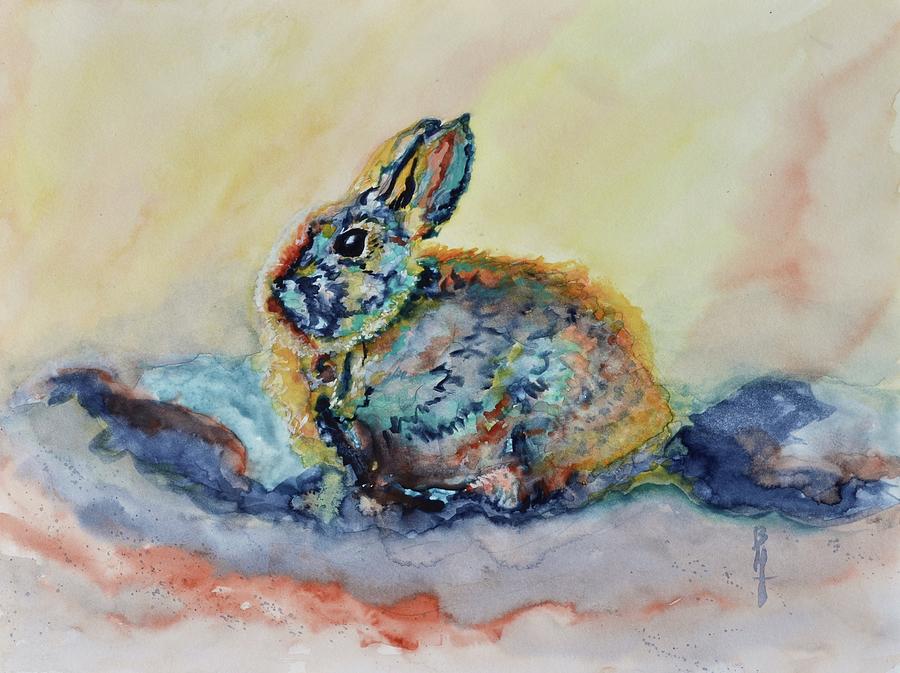 Some Bunny Painting by Beverley Harper Tinsley