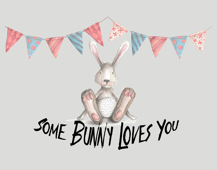 Some Bunny Loves You Painting by Colleen Taylor