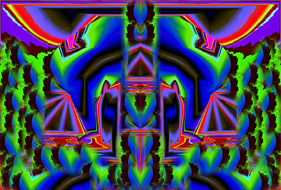Abstract Digital Art - Some Colors  22 by Alfred Kazaniwskyj