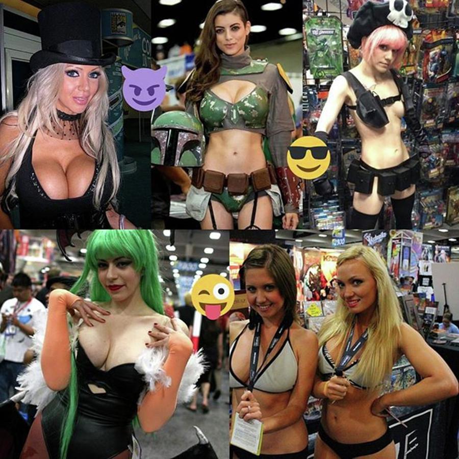 Fantasy Photograph - Some Hotties From Different Comic-cons by XPUNKWOLFMANX Jeff Padget