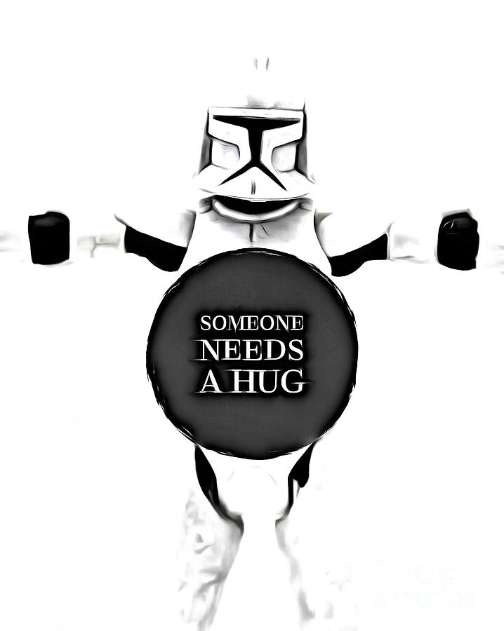 Science Fiction Photograph - Someone Needs A Hug by Edward Fielding
