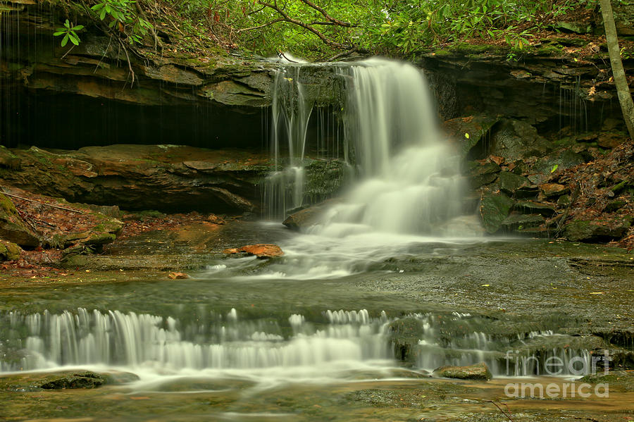 Somerset County Cave Falls Photograph by Adam Jewell