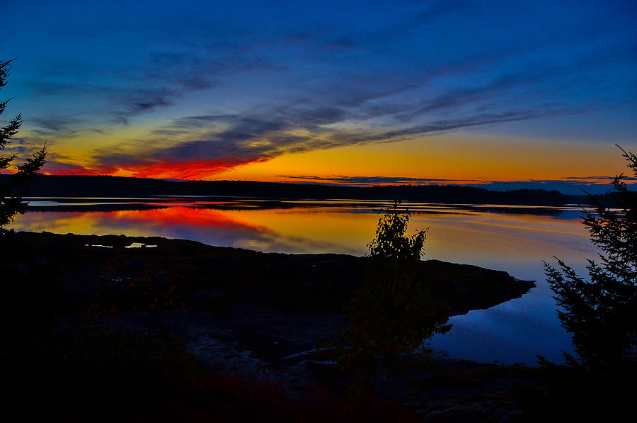 Somes Sound Sunset, Acadia, Maine Photograph by Ina Kratzsch - Fine Art ...