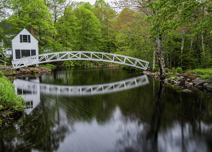 Somesville Footbridge Photograph by Hershey Art Images