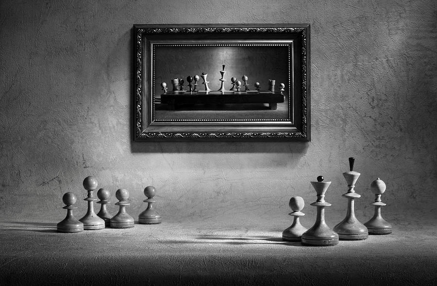 Chess Photograph - Something About Da Vinci by Victoria Ivanova