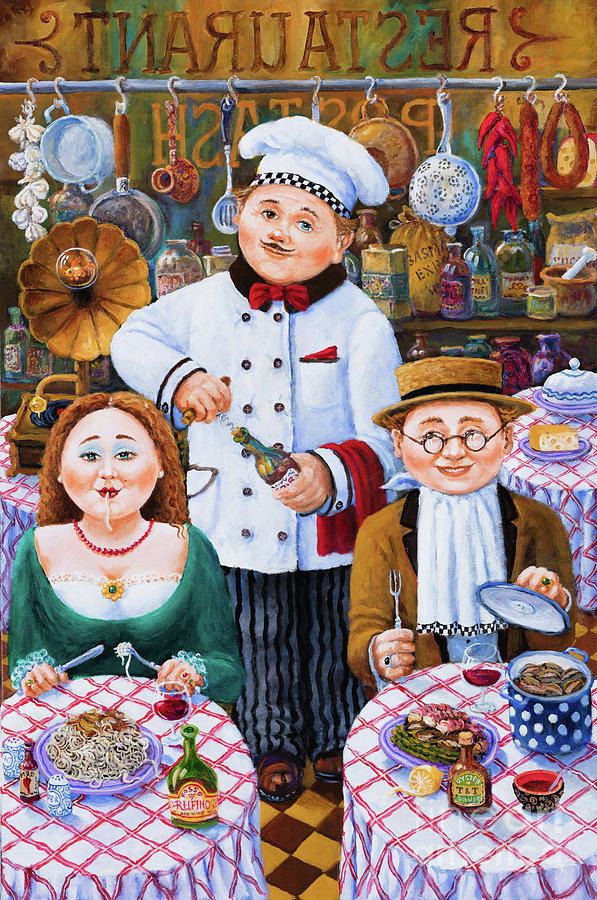 Something About Food 2 Painting by Igor Postash