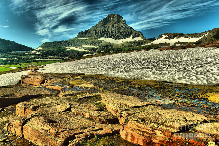 Glacier National Park Photograph - Something along the way to somewhere by Jeff Swan