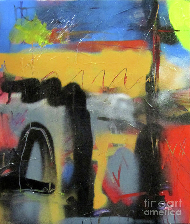 Abstract Painting - Something Right by David Abse