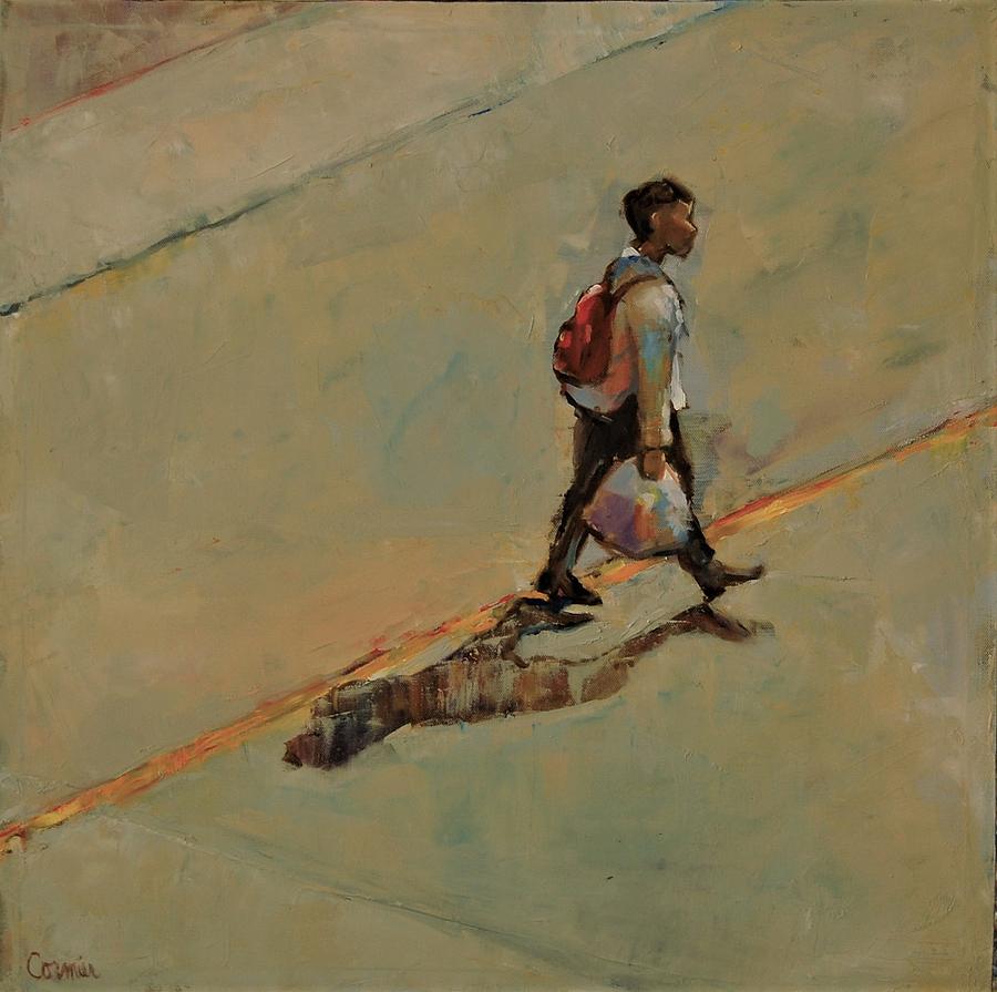 Sometimes I Like to Walk Alone Painting by Jean Cormier