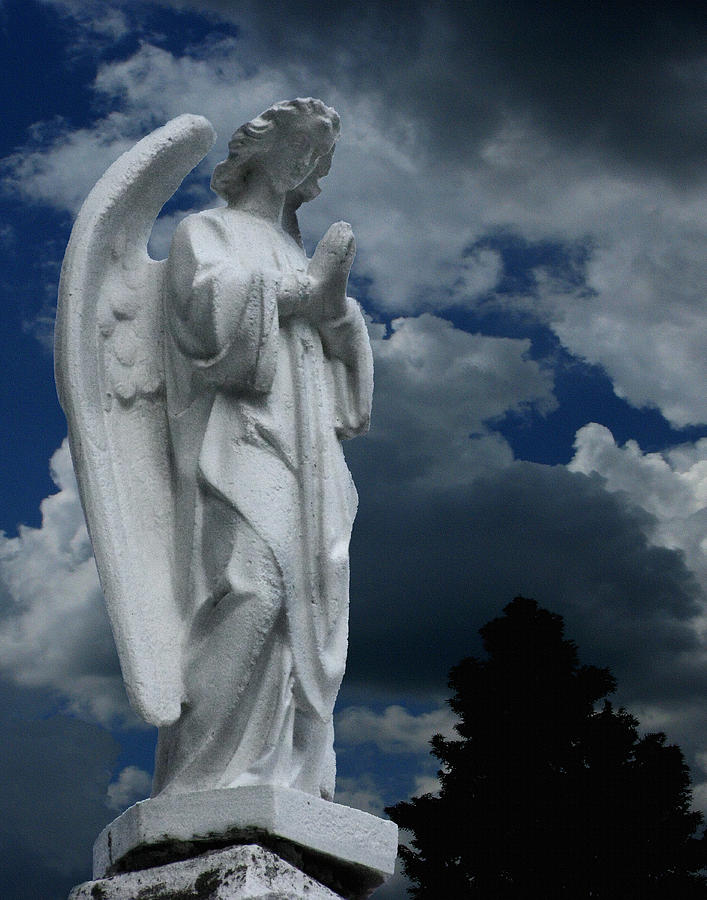 Headstone Photograph - Somewhere Between Heaven and Earth by Peter Piatt