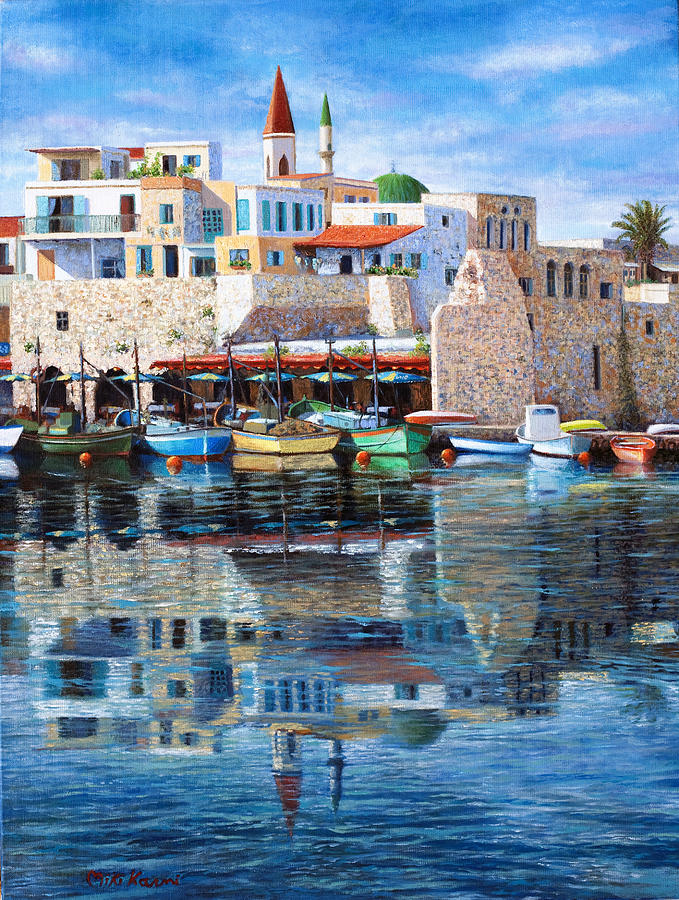 Somewhere in the Mediterranean Painting by Miki Karni