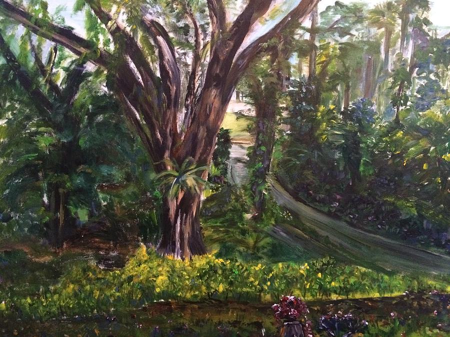 Tree Painting - Somewhere in the Park by Belinda Low