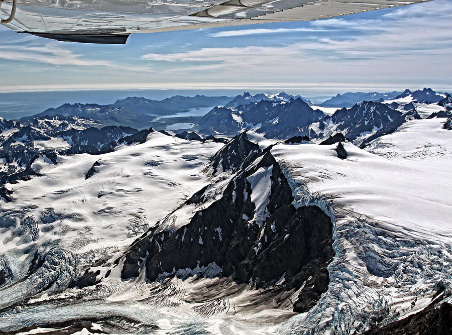 Somewhere over Alaska Photograph by Waterdancer 