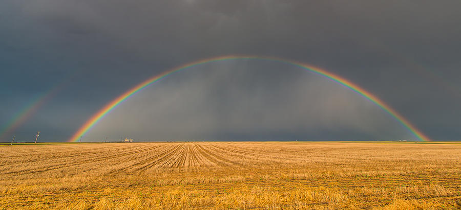 Somewhere over the rainbow panorama Photograph by Tony Hake