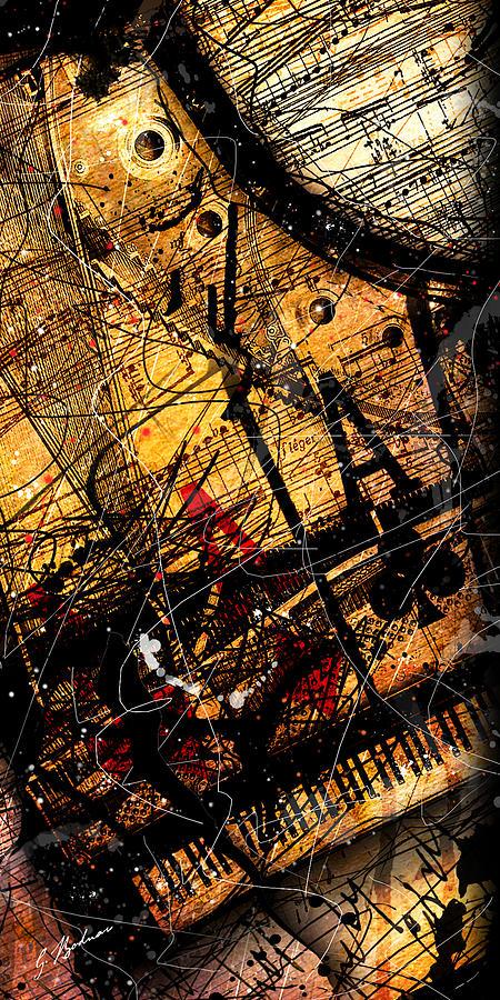 Sonata In Ace Minor Panel 3 Digital Art by Gary Bodnar