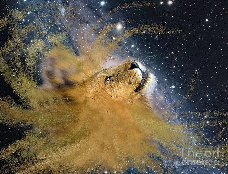 Lion Painting - Song Of Breakthrough by Lynne Barletta