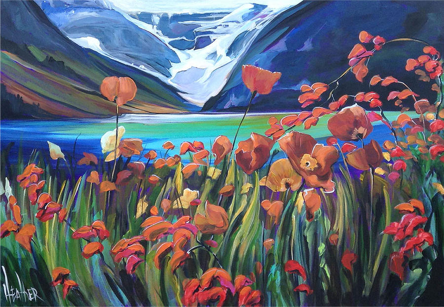 Banff National Park Painting - Song of Lake Louise by Heather Pant