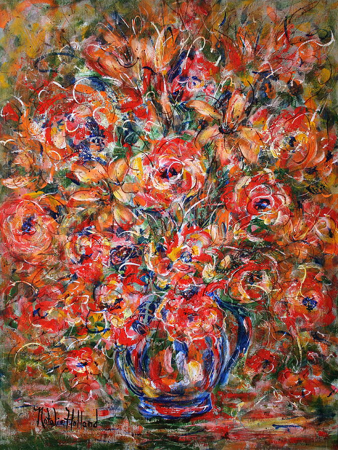 Song of the Flowers Painting by Natalie Holland