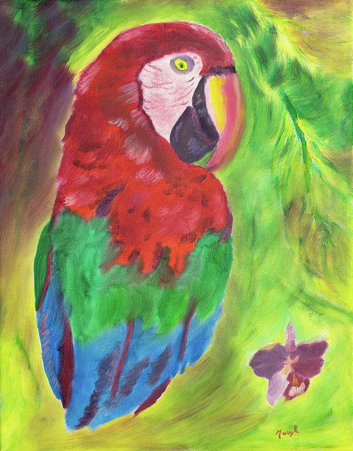 Song of the Rainforest Painting by Meryl Goudey
