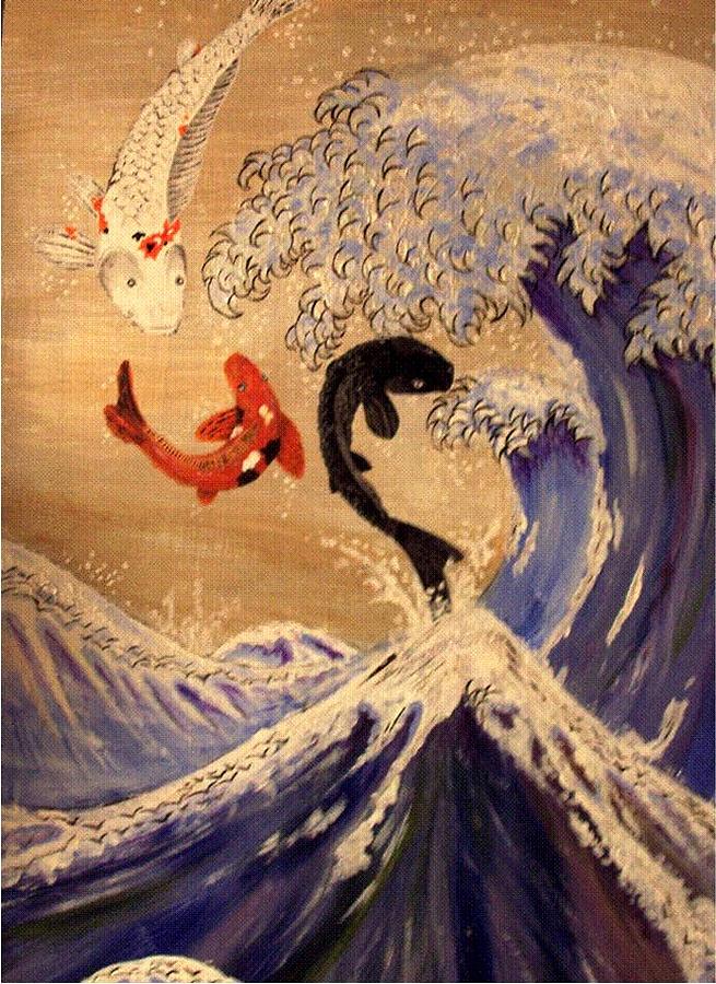 Fish Painting - Song of the Sea by Kaidan Whitehouse Fish Painting - Song of the Sea by Kaidan Whitehouse