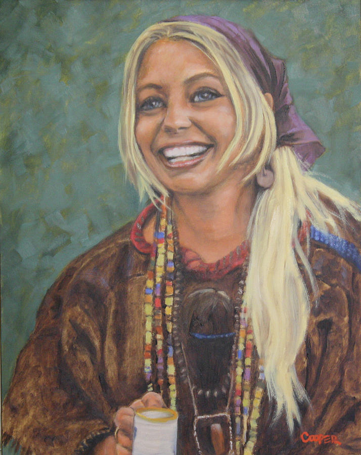 Portrait Painting - Songbird by Todd Cooper