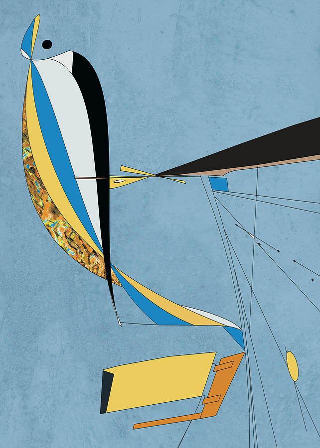 Abstract Painting - Songbird by Van Renselar