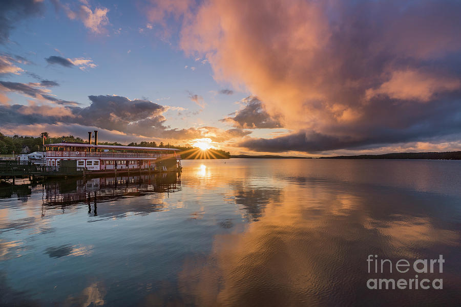 Songo River Queen II Sunset Photograph by Craig Shaknis