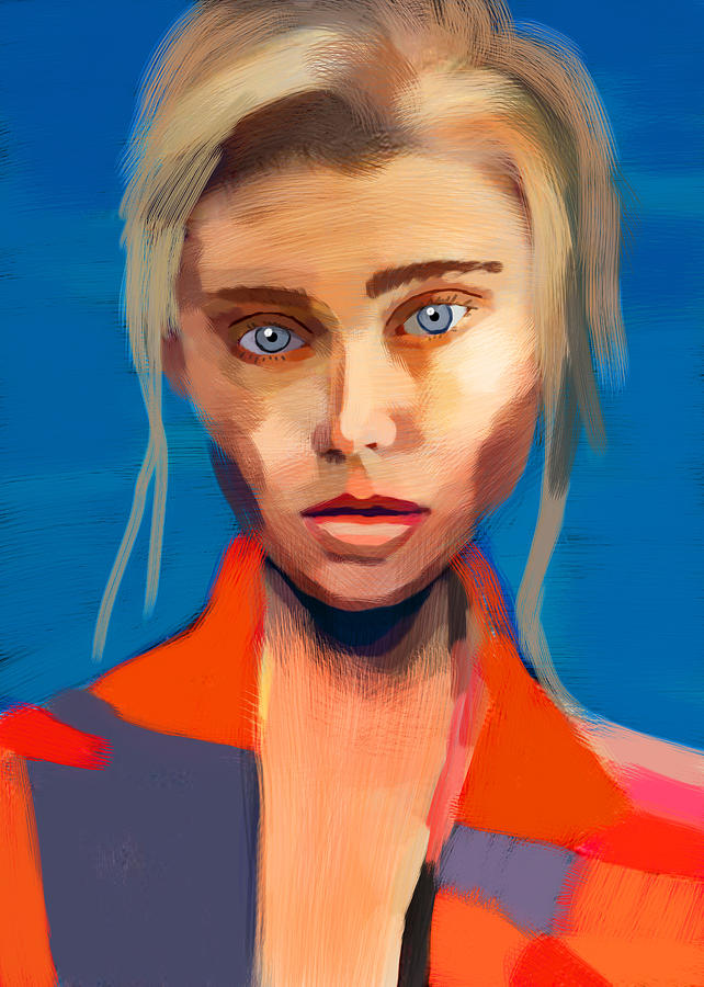 Sonia's Portrait Painting By Maciej Mackiewicz 