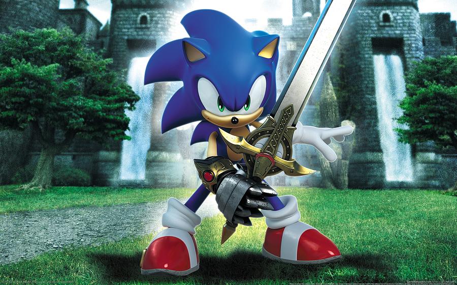 Device Digital Art - Sonic and the Black Knight by Super Lovely