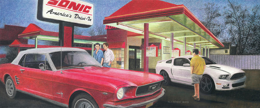 Sonic Stangs Painting by Norb Lisinski