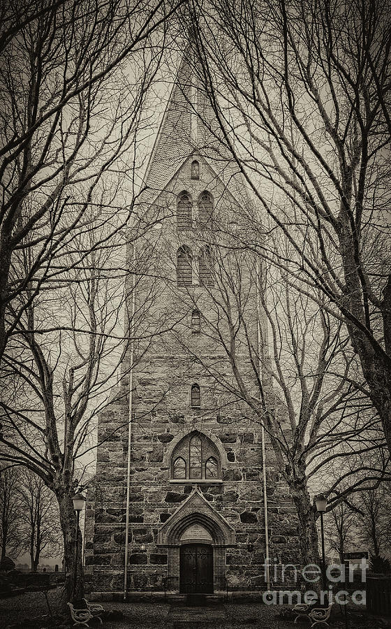 Sonnarslovs Church Spooky Edit Photograph by Antony McAulay