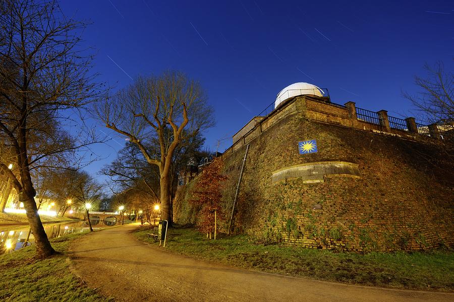 Sonnenborgh Observatory in Utrecht at night 259 Photograph by Merijn Van der Vliet