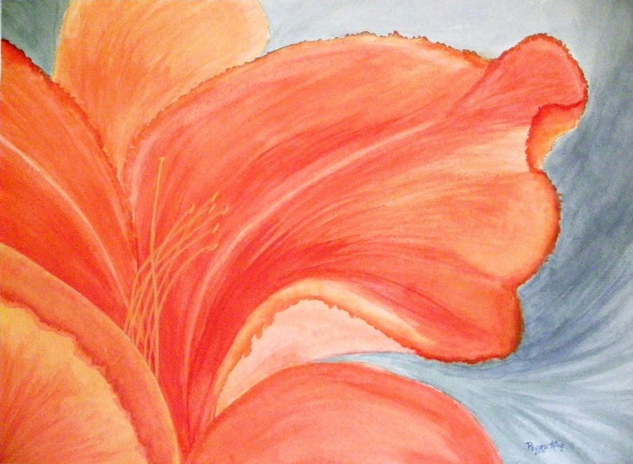 Lily Painting - Sonnet 43 by Peggy King