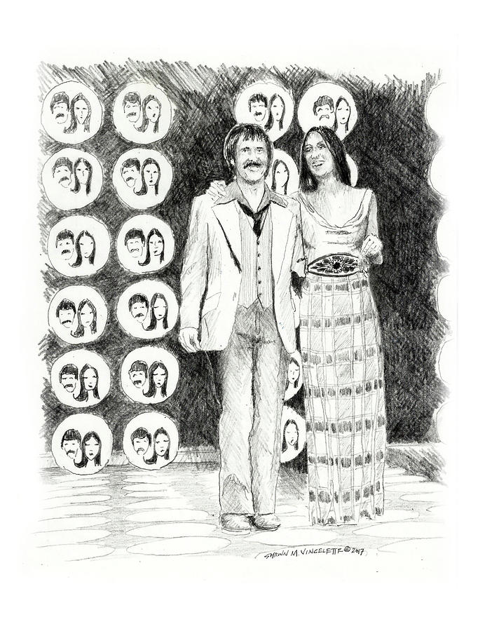Sonny And Cher Drawing