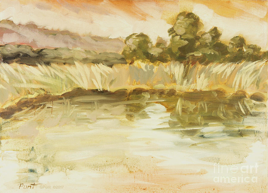 Sonoma Pond CA Painting by Gordon Punt