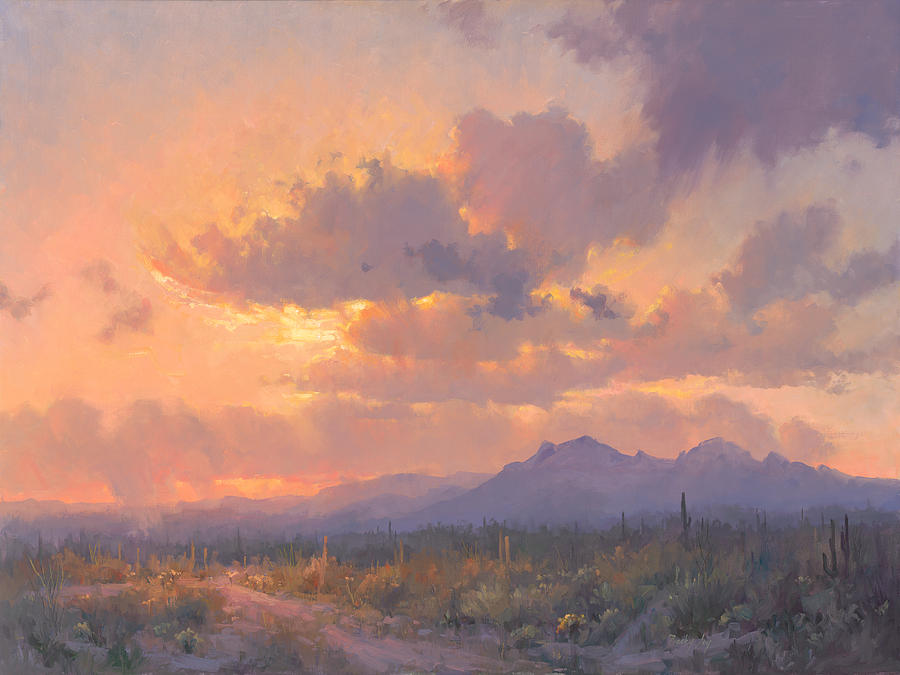 Sunset Painting - Sonoran Blush by Becky Joy