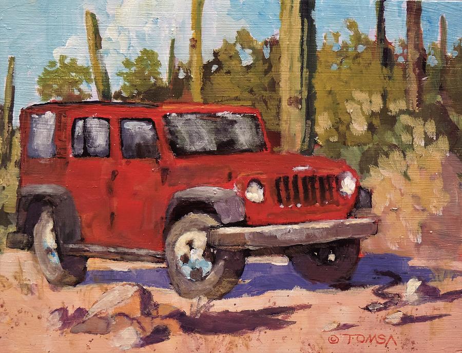 Sonoran Desert Patina - Art by Bill Tomsa Painting by Bill Tomsa
