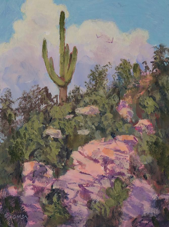 Sonoran Landscape - Art by Bill Tomsa Painting by Bill Tomsa