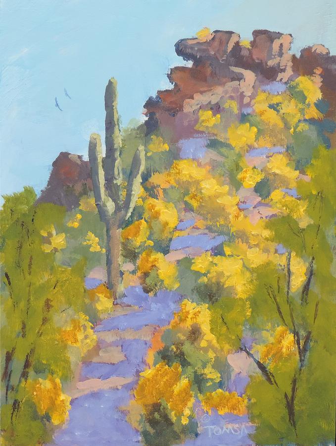 Sonoran Springtime - Art by Bill Tomsa Painting by Bill Tomsa