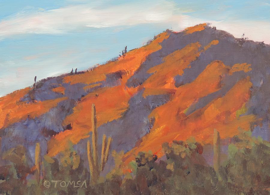Sonoran Sunset - Art by Bill Tomsa Painting by Bill Tomsa
