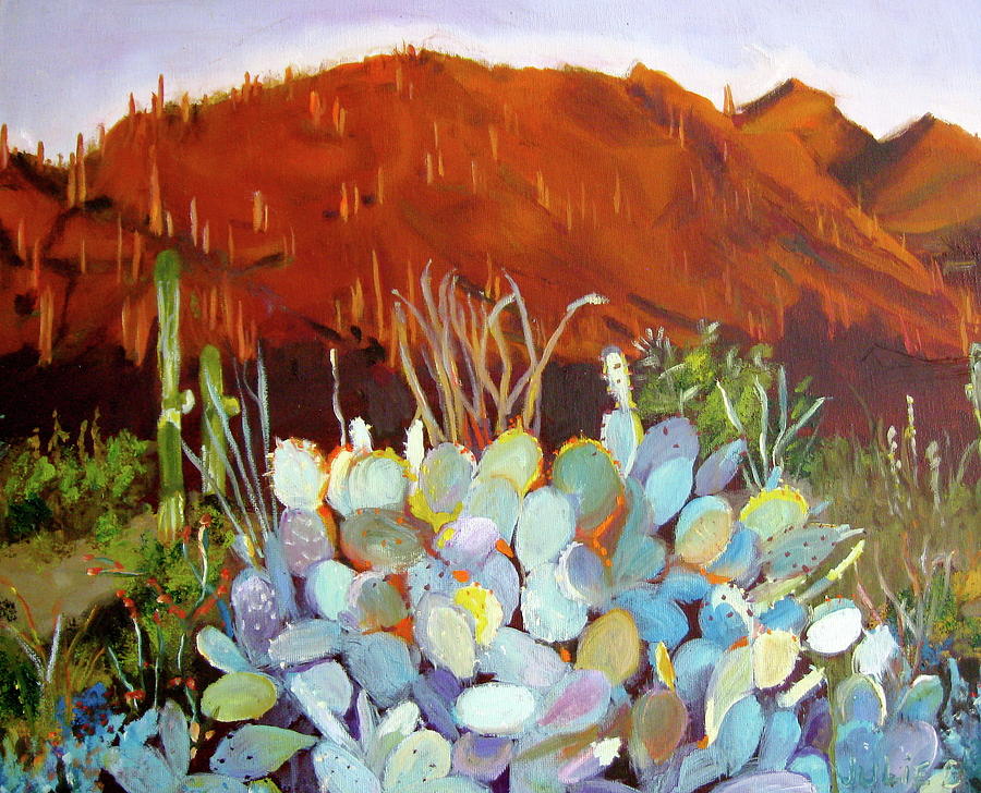 Sonoran Sunset Painting by Julie Todd-Cundiff