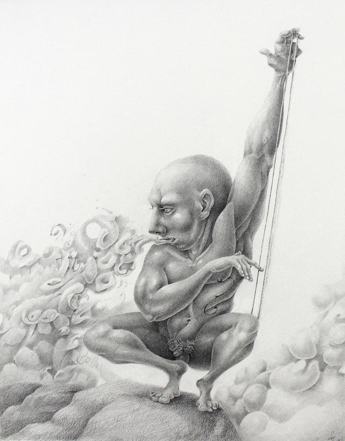 Pencil Drawing - S is for Sonorous by Kay Walker Pencil Drawing - S is for Sonorous by Kay Walker