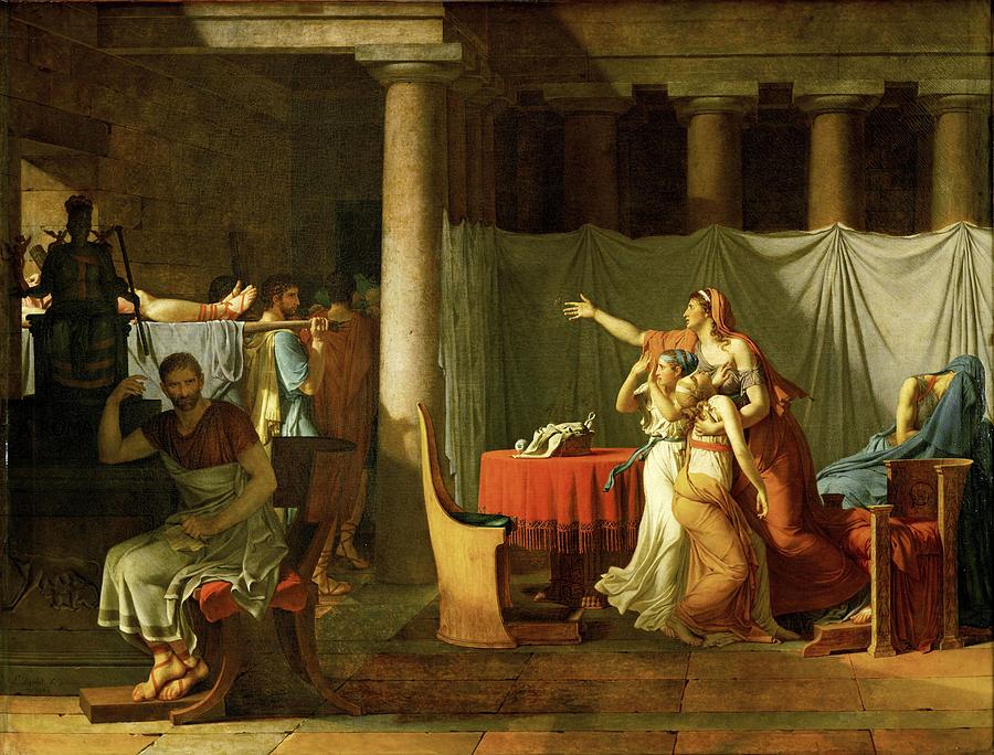 Sons of Brutus  Painting by Jacques Louis David